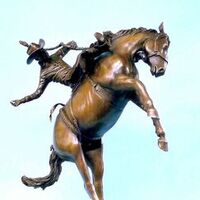 Legends of Rodeo - Marty Wood, Let the Good Times Roll by Edd Hayes - search and link Sculpture with SculptSite.com
