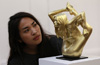 Marc Quinn Gold Sculpture of Kate Moss