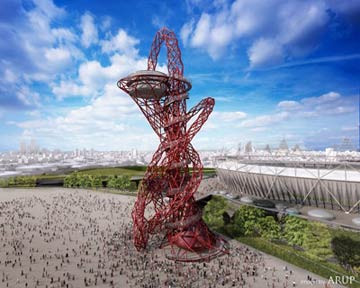 Anish Kapoor Orbit sculpture for 2012 London Olympics