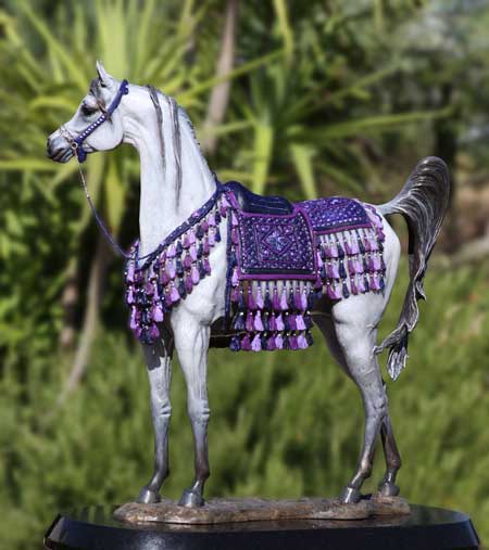 Bronze Arabian Horse sculpture by Anne Butler