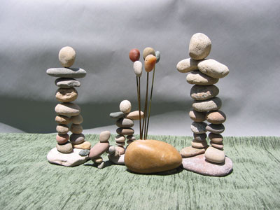 Calvin Babich Sculpture The Rock Family