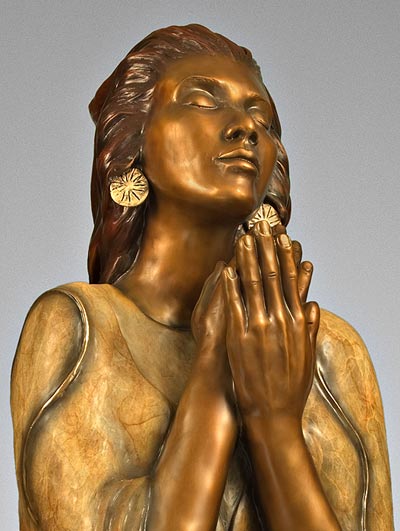 fine figurative bronze sculpture by JR Eason