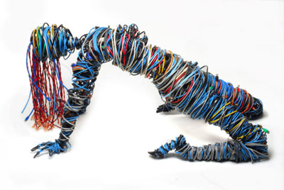 Kasey McMahon Cat 5 Cable Sculpture