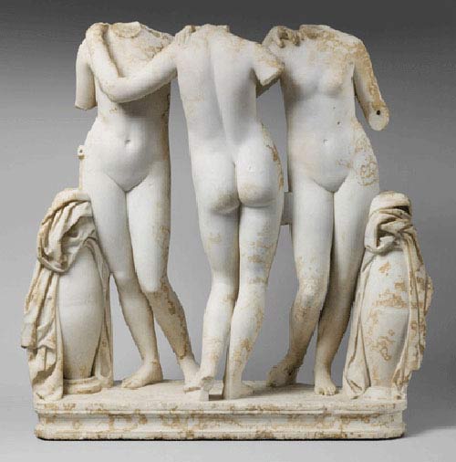 The Three Graces Marble Sculpture