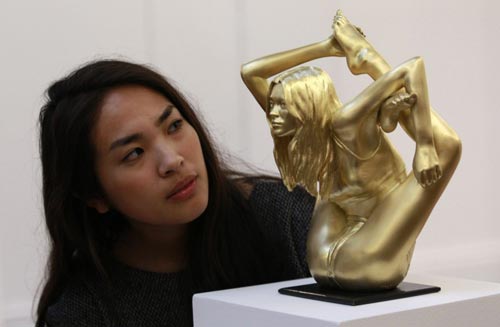 Marc Quinn Kate Moss Gold Sculpture