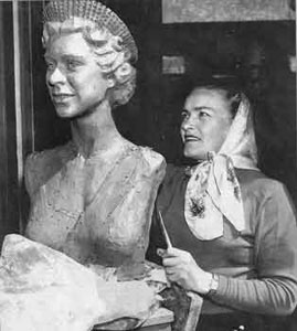 Peggy Walton Packard Sculpture Queen Elizabeth II