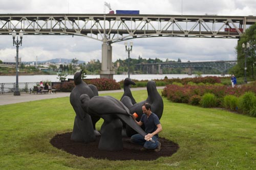 Todd McGrain sculpture of lost birds