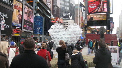 Valentine's Day Ice Sculpture New York City