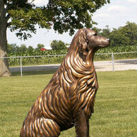 Bo - Golden Retriever Dog by Anita Watts - search and link Sculpture with SculptSite.com