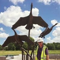 Wildlife Monuments - The Departure by Edd Hayes - search and link Sculpture with SculptSite.com