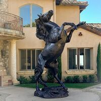 Western - "FABALUS" The Black Stallion by Edd Hayes - search and link Sculpture with SculptSite.com