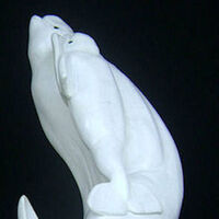 Free Ride (Baluga Whale and Calf) by Gerald Sandau - search and link Sculpture with SculptSite.com