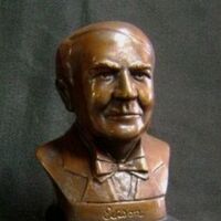 Thomas Edison by Robert Toth - search and link Sculpture with SculptSite.com