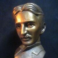 Nikola Tesla by Robert Toth - search and link Sculpture with SculptSite.com