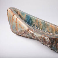 Blue Onyx Bowls by Robin Antar - search and link Sculpture with SculptSite.com
