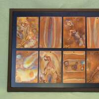 10 piece Copper Tiles by Barry W. Sheehan - search and link Sculpture with SculptSite.com