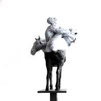 Man and the Horse by belgin yucelen - search and link Sculpture with SculptSite.com
