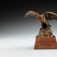 Whoo\'s There by Deb Jenkins - search and link Sculpture with SculptSite.com
