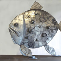 Celestial Fish by Donald Gialanella - search and link Sculpture with SculptSite.com