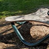 Helix Bench II (Granite) by Gilbert Boro - search and link Sculpture with SculptSite.com