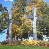 Rock Creek Crosses by Hunter Brown - search and link Sculpture with SculptSite.com