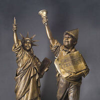 Let Freedom Ring and Lil Liberty by James Muir - search and link Sculpture with SculptSite.com
