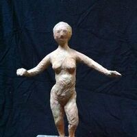 Standing Woman by Mark LaRiviere - search and link Sculpture with SculptSite.com