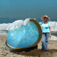 Big Copacabana Wave by Ana Lazovsky - search and link Sculpture with SculptSite.com