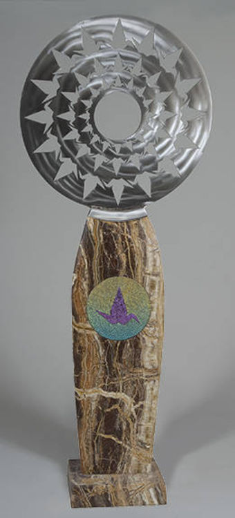 Peace Crane Mandula by Mark Carroll - search and link Sculpture with SculptSite.com