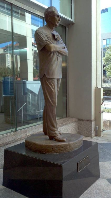 Monuments - Michael E. DeBakey M.D. by Edd Hayes - search and link Sculpture with SculptSite.com
