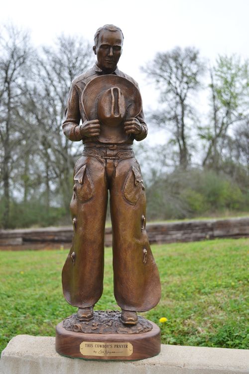 Western - This Cowboy's Prayer by Edd Hayes - search and link Sculpture with SculptSite.com