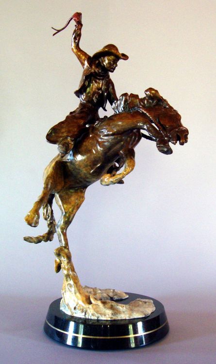 Western - Pete and the Outlaw (PF) by Edd Hayes - search and link Sculpture with SculptSite.com