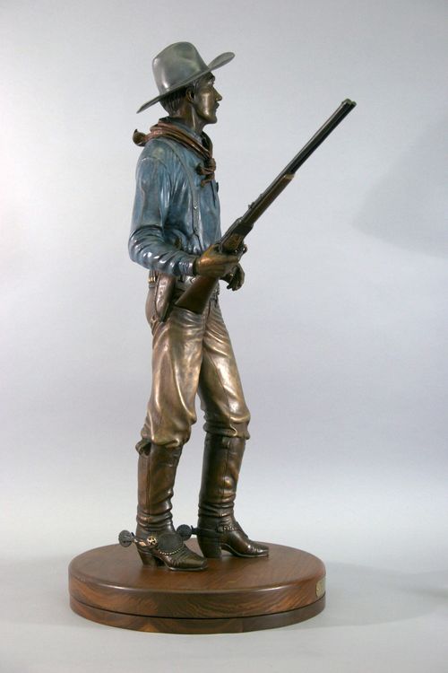 Texas Ranger - Watcing Over Texas by Edd Hayes - search and link Sculpture with SculptSite.com