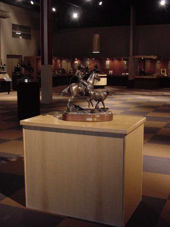 Legends of Rodeo - Clark McEntire, Paying the Grocery Bill by Edd Hayes - search and link Sculpture with SculptSite.com