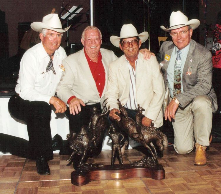 Legends of Rodeo - Jim Shoulders, All Around Champ by Edd Hayes - search and link Sculpture with SculptSite.com