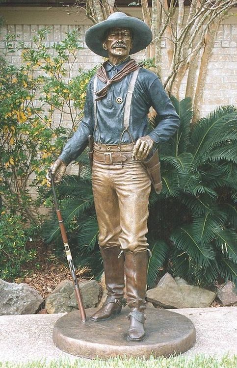 Monuments - Watching Over Texas, The Texas Rangers by Edd Hayes - search and link Sculpture with SculptSite.com