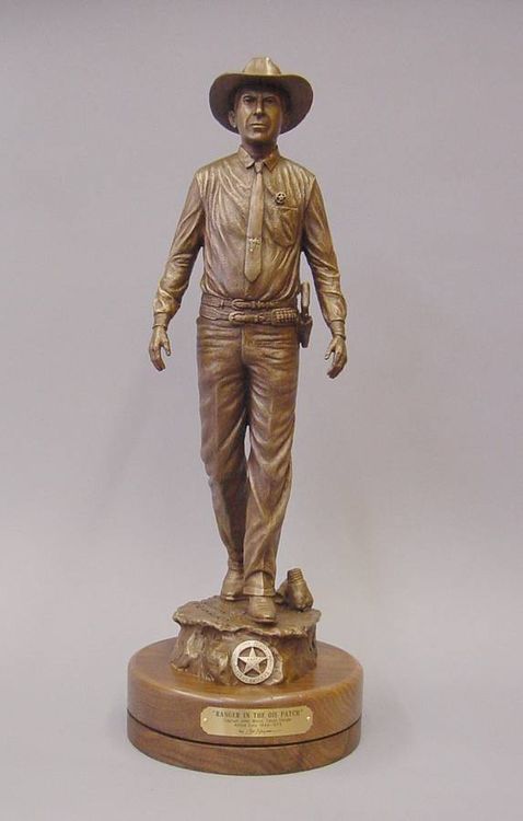 Texas Rangers Legends, Capt. John Wood by Edd Hayes - search and link Sculpture with SculptSite.com