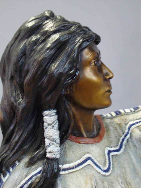 Western - Shenandoah, Beautiful Daughter of the Stars by Edd Hayes - search and link Sculpture with SculptSite.com