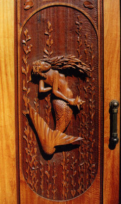 Mermaid Door by Larry Lefner - search and link Sculpture with SculptSite.com