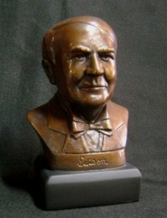 Thomas Edison by Robert Toth - search and link Sculpture with SculptSite.com