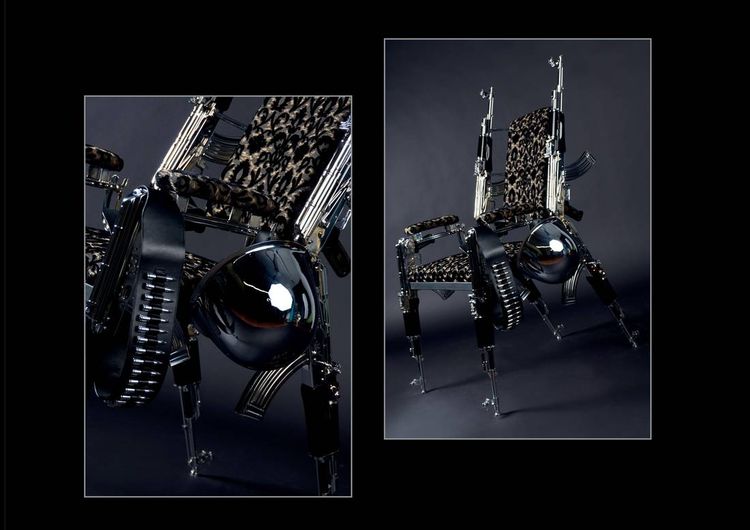 AK47 Design Chair by Weber Rainer - search and link Sculpture with SculptSite.com