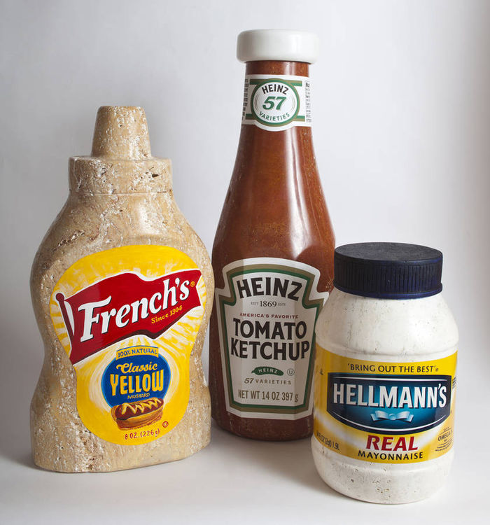 French\'s Mustard by Robin Antar - search and link Sculpture with SculptSite.com