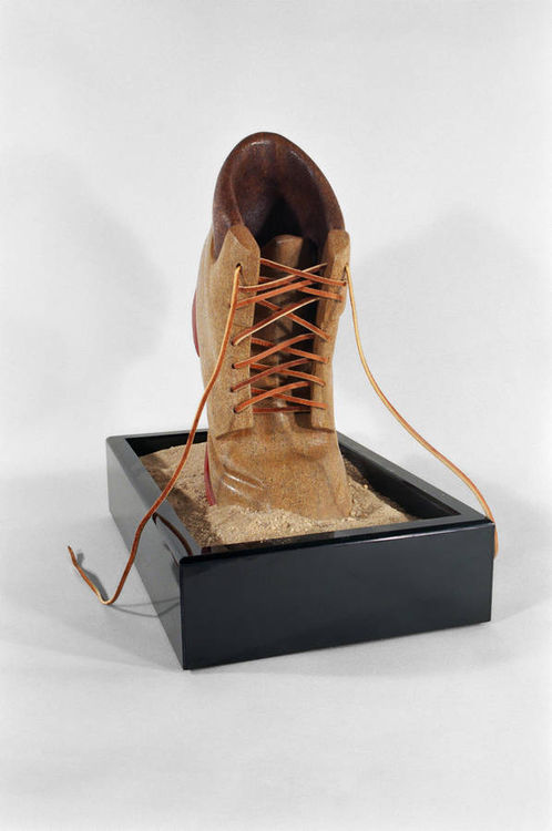 Boot in Motion by Robin Antar - search and link Sculpture with SculptSite.com