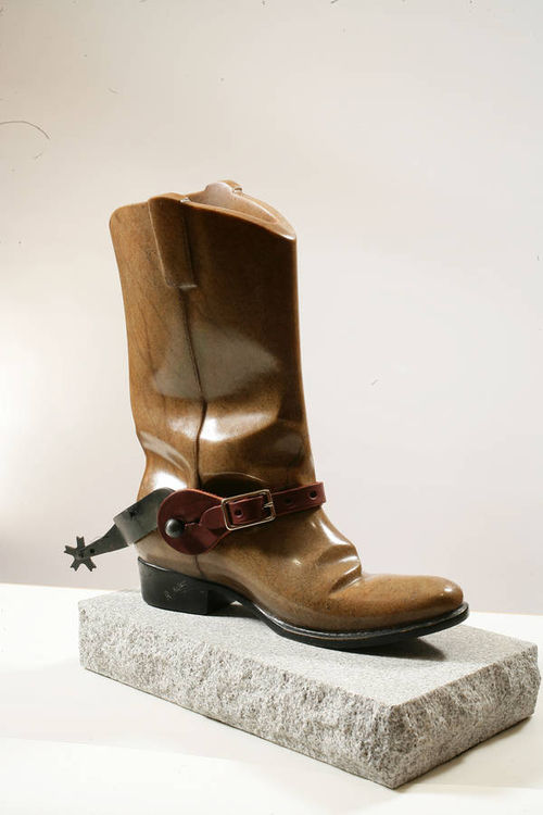 cowboy boot by Robin Antar - search and link Sculpture with SculptSite.com