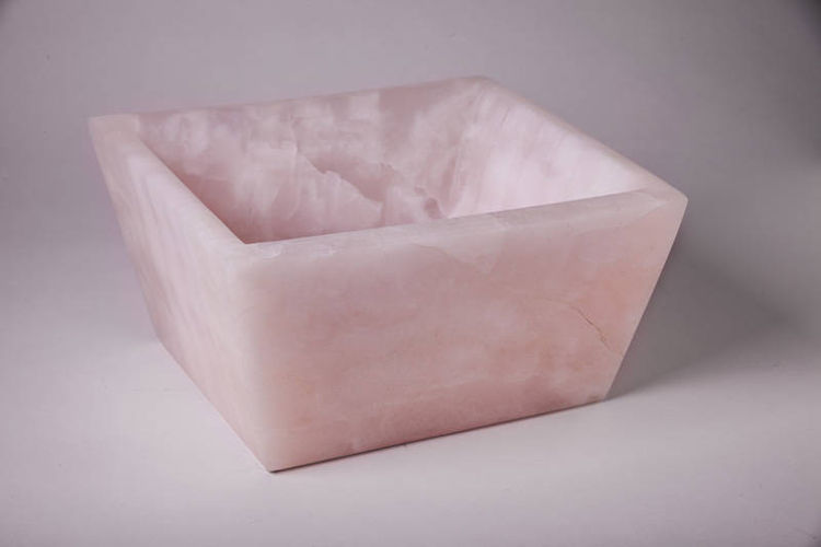 pink onyx bowl by Robin Antar - search and link Sculpture with SculptSite.com