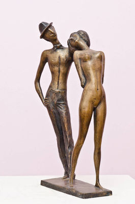 Retro 2005 year  bronza 58 x 33 x 15 sm by Zakir Ahmedov - search and link Sculpture with SculptSite.com