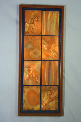 8 piece Copper Tiles by Barry W. Sheehan - search and link Sculpture with SculptSite.com