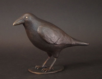 Country Raven by Robert E Gigliotti - search and link Sculpture with SculptSite.com