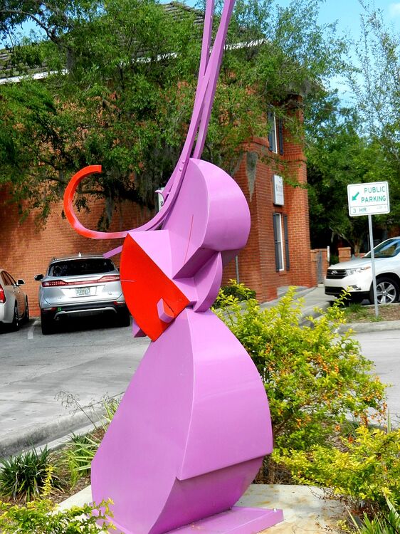 Red and Purple Quantum Object by Robert L Coon Jr - search and link Sculpture with SculptSite.com
