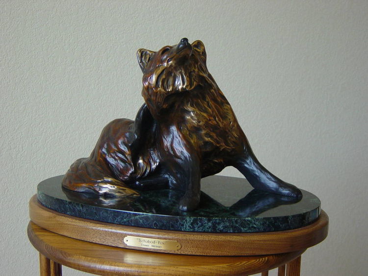 Itchabod Fox by Dawn Weimer - search and link Sculpture with SculptSite.com